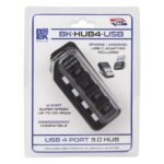 Hub BK USB 4 Puertos 3.0 pack con cable y adaptador Iphone Blastking - Imagen 4