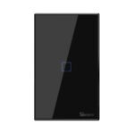 Interruptor de Pared SONOFF Táctil WiFi + Rf 1 Boton - Negro T3US1C-TX