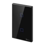 Interruptor de Pared SONOFF Táctil WiFi + Rf 2 Botones - Negro T3US2C-TX - Imagen 2