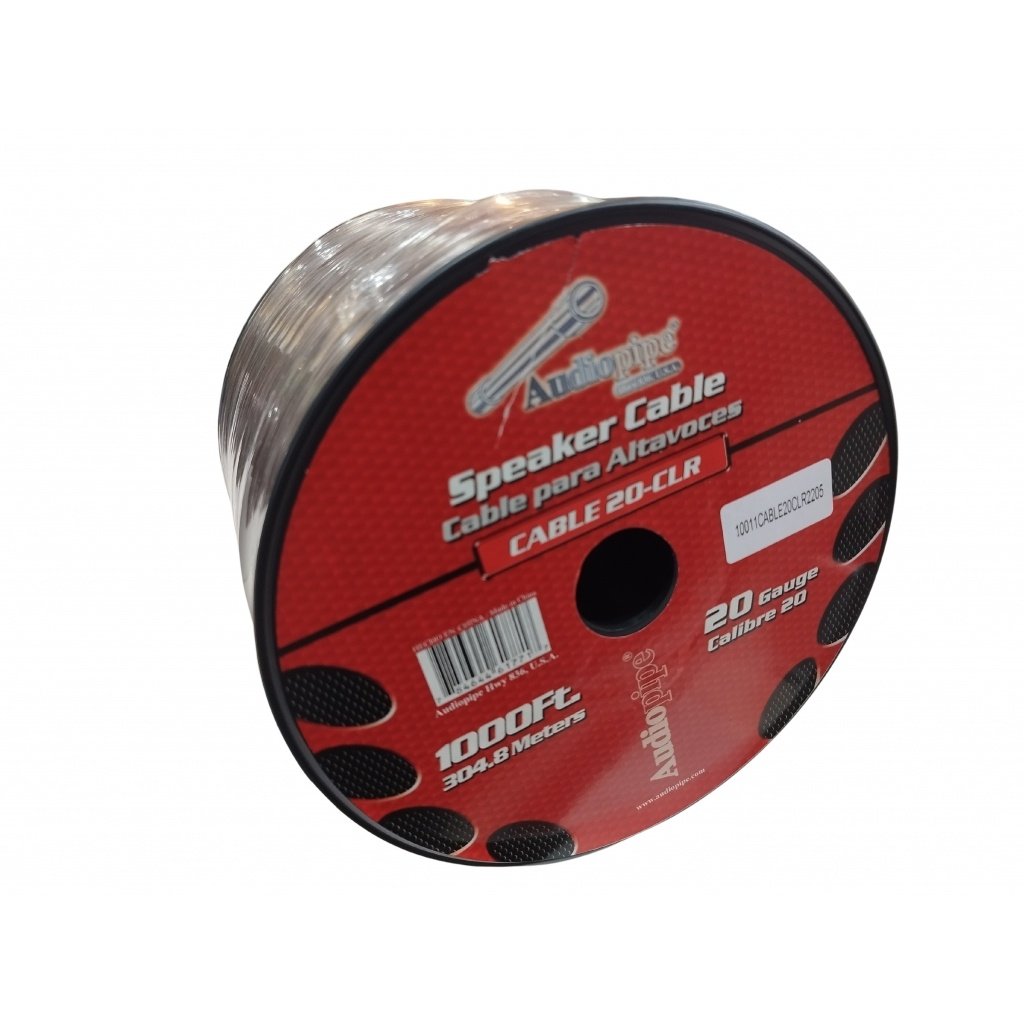 productos34_710163.jpg Rollo AUDIOPIPE Cable para parlante 305 Metros Transparente 0.80 mm - Imagen 1