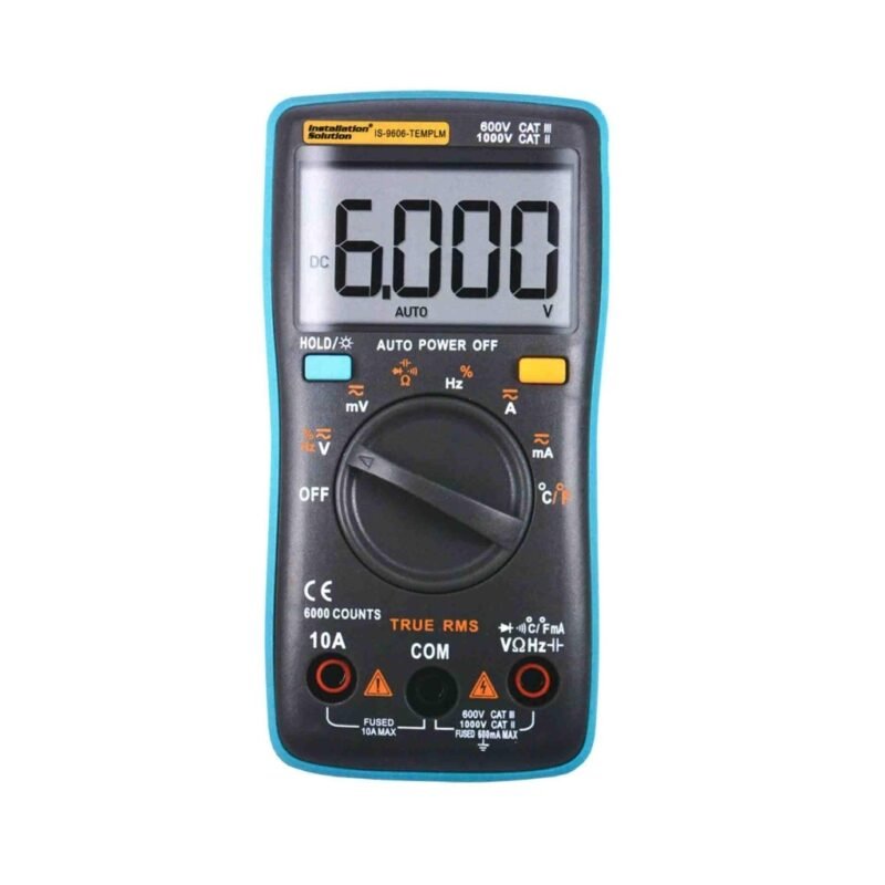 Tester PIPEMAN´S Multimetro Digital con Medidor de Temperatura