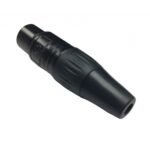 Conector XLR hembra metálico negro Revolution - Imagen 2