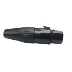 Conector XLR hembra metálico negro Revolution - Imagen 3