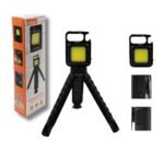 Linterna Recargable a LED LELONG Multifuncion magnetica con trípode