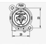 Conector ROXTONE Jack Zócalo Doble Propósito XLR / 1/4" 6.3 mm RC6FS combinado XLR y 6,3 mm - Imagen 3