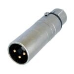 Adaptador de Audio NEUTRIK XLR hembra 3 pin a XLR macho
