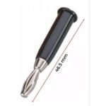 Plug MIYAKO USA TIPO BANANA NEGRO - Imagen 3