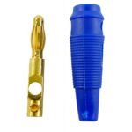 Plug MIYAKO USA Banana de Goma Azul con Tornillo - Imagen 3