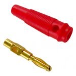 Plug MIYAKO USA Banana Goma Rojo con Tornillo - Imagen 2