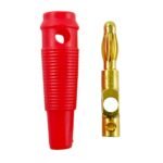 Plug MIYAKO USA Banana Goma Rojo con Tornillo - Imagen 3