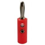 Plug MIYAKO USA Banana Plástico Rojo con Tornillo