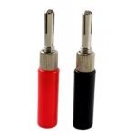 Par de Plug MIYAKO USA Banana Corto Reemplazo para Puntas de Tester