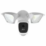 Cámara de Seguridad IP WiFi Exterior NEXXT 1080P con Focos LED, Sensor de Movimiento y Audio