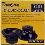Parlante THEONE SubWoofer 12" doble bobina - Imagen 5