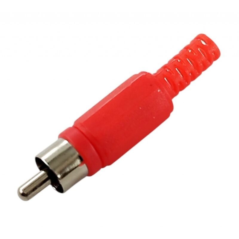 Plug MIYAKO USA RCA Plástico - Rojo