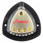 Bloque de distribución de energía AUDIOPIPE (1 entrada/4 salidas)