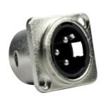 Plug XLR macho de chasis (blister x2) - Imagen 2