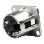 Plug XLR macho de chasis (blister x2) - Imagen 4