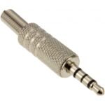Plug MIYAKO USA 3.5 mm Aereo Metálico de 4 Contactos