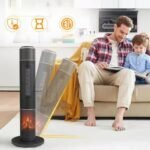 Calefactor Vertical 2000W - Negro - Imagen 2