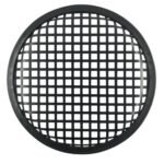 Rejilla BK metálica para parlante 8" Calado Grueso color negro