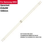 Backlight THEONE Set 2 Piezas Tira de LED para TV SAMSUNG 49 Voltaje: 6V