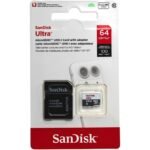 Memoria SANDISK Tf Micro Sd 64GB C10 100 Mb/s con Adaptador