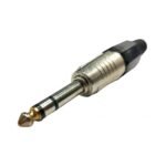 Plug BK 1/4 ((6.5 mm)) Stereo Metálico negro o verde