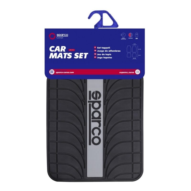 Juego de Alfombras SPARCO Completo Gris/Negro