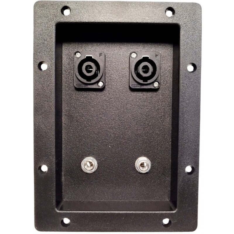 Terminal BK 5"x7" doble speakon doble Jack 1/4