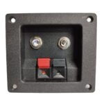 Terminal BK para parlante 2 Jack 1/4 (6.5 mm) + 2 conectores de presion