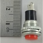 Pulsador redondo rojo NA - 3A/125VAC - Imagen 3