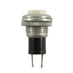 Pulsador redondo Blanco NA - 3A/125V AC
