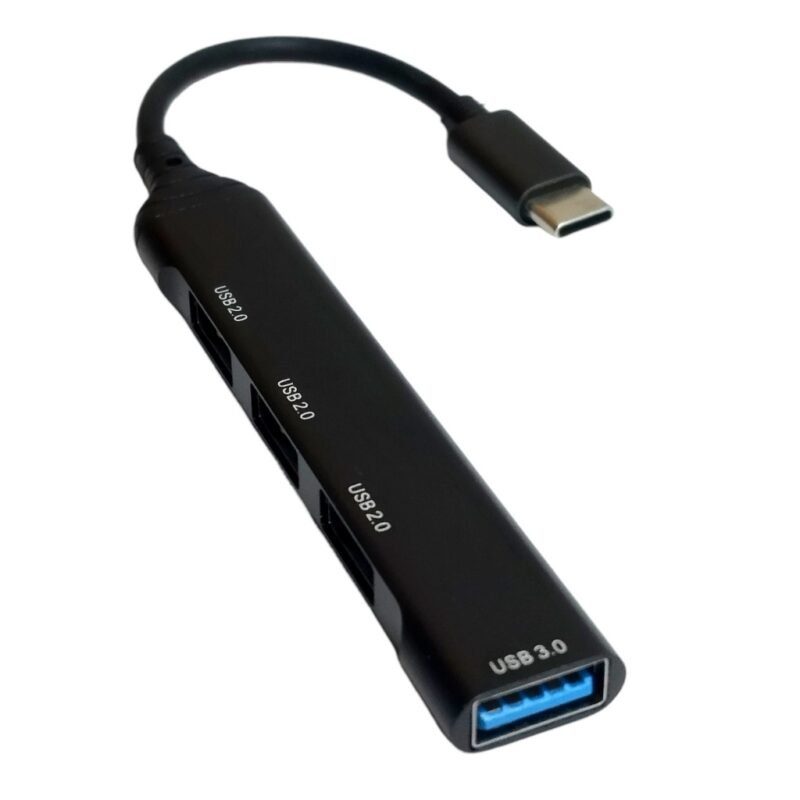Hub BWOO USB Tipo C a USB tipo a metálico
