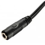 Adaptador de audio 2 Plug 3.5 Microfono / Auricular a Jack 3.5 de 4 Contactos NP-DM35F35 NA - Imagen 3