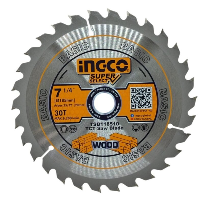 Set INGCO X2 Discos Corte de madera (7-1/4") 30D TSB118510