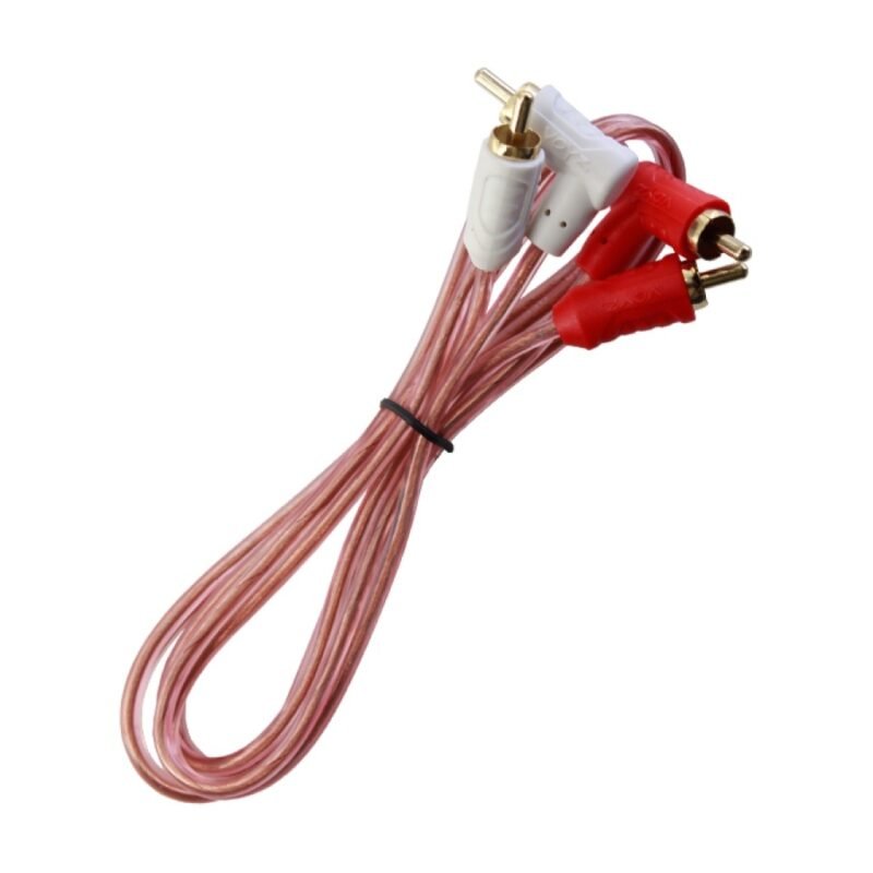 Cable VOYZ 2 RCA a 2 RCA en Angulo 90° Full Cobre - 90 cm