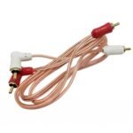 Cable VOYZ 2 RCA a 2 RCA en Angulo 90° Full Cobre - 90 cm - Imagen 2