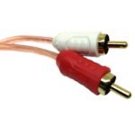 Cable VOYZ 2 RCA a 2 RCA en Angulo 90° Full Cobre - 90 cm - Imagen 3