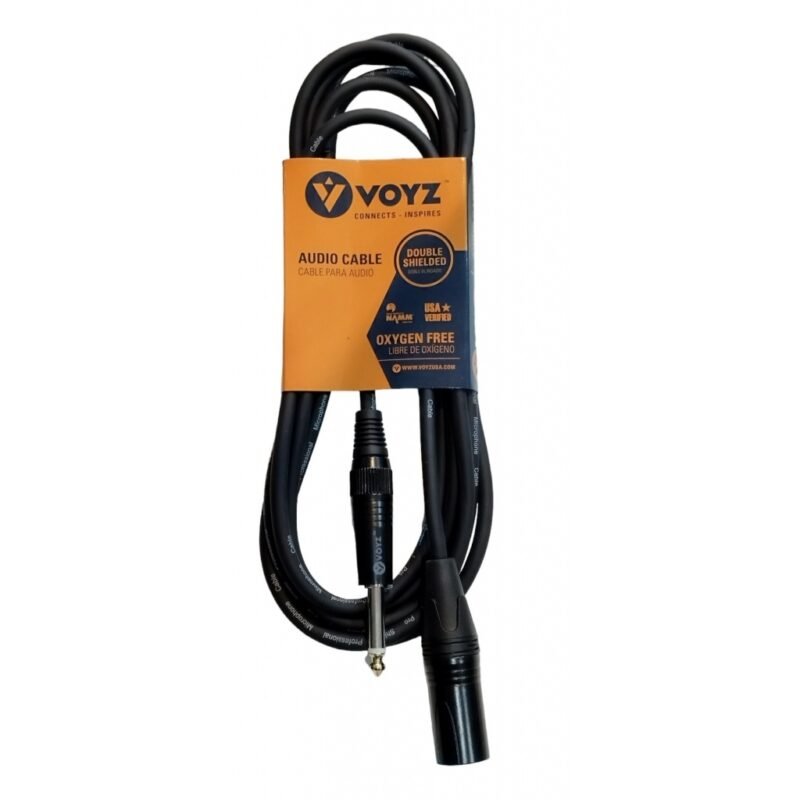 Cable VOYZ XLR Macho a 1/4" - 3 Metros