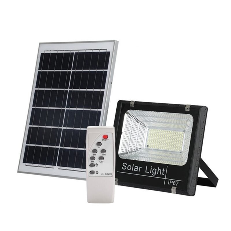 Foco LED LEDSTAR 40W IP67 con Panel Solar y Control Remoto