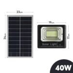 Foco LED LEDSTAR 40W IP67 con Panel Solar y Control Remoto - Imagen 2