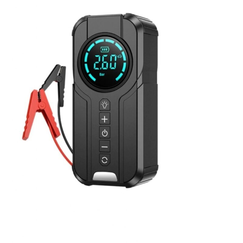 Jump Starter 5 en 1 con Inflador de Aire YX1920 con power bank, linterna y baliza