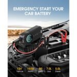 Jump Starter 5 en 1 con Inflador de Aire YX1920 con power bank, linterna y baliza - Imagen 3