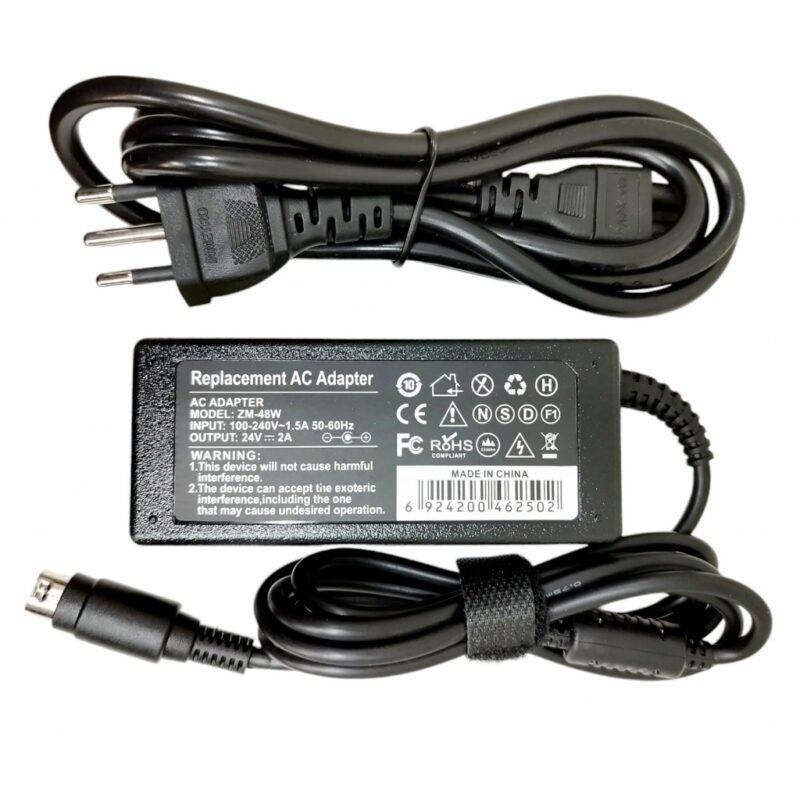 Fuente para Ticketera EPSON 24V 2A - Conector 3 Pin GENERICO