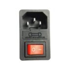 Zocalo 220/110 chasis con fuse y llave