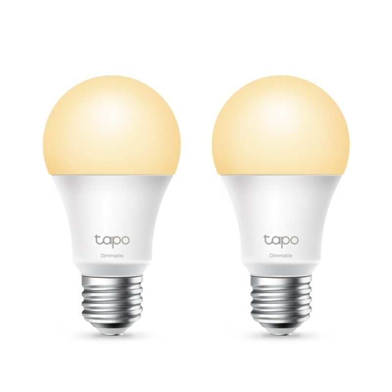 Lámparas LED Smart TP-LINK Blanco Calido E27 Dimerizable Tapo (2 Unidades)