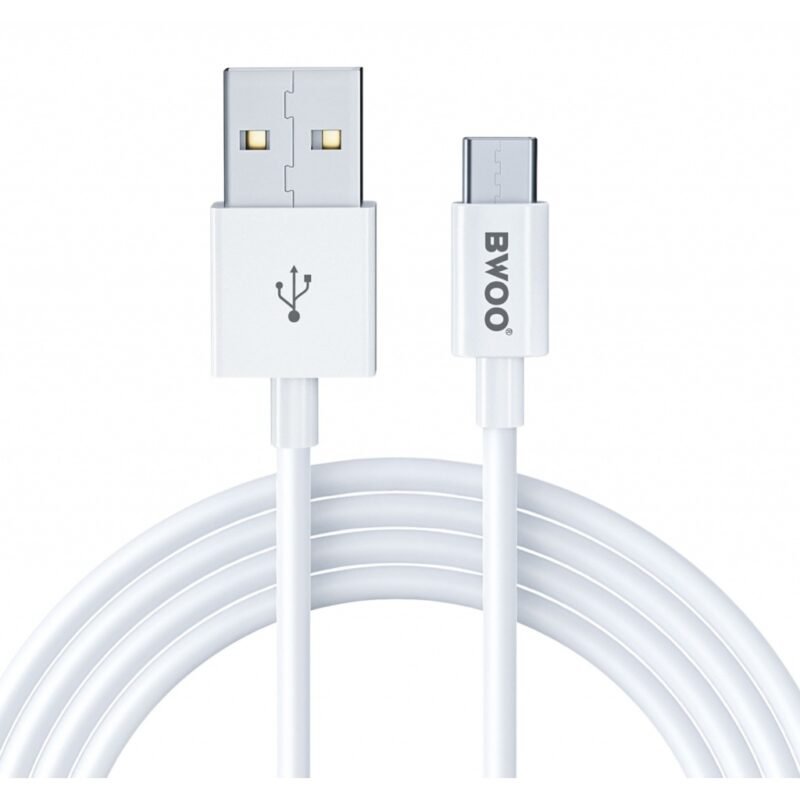 Cable de Datos y Carga BWOO USB C a USB Silicona Liquida - 2.4Ah 2 Metros