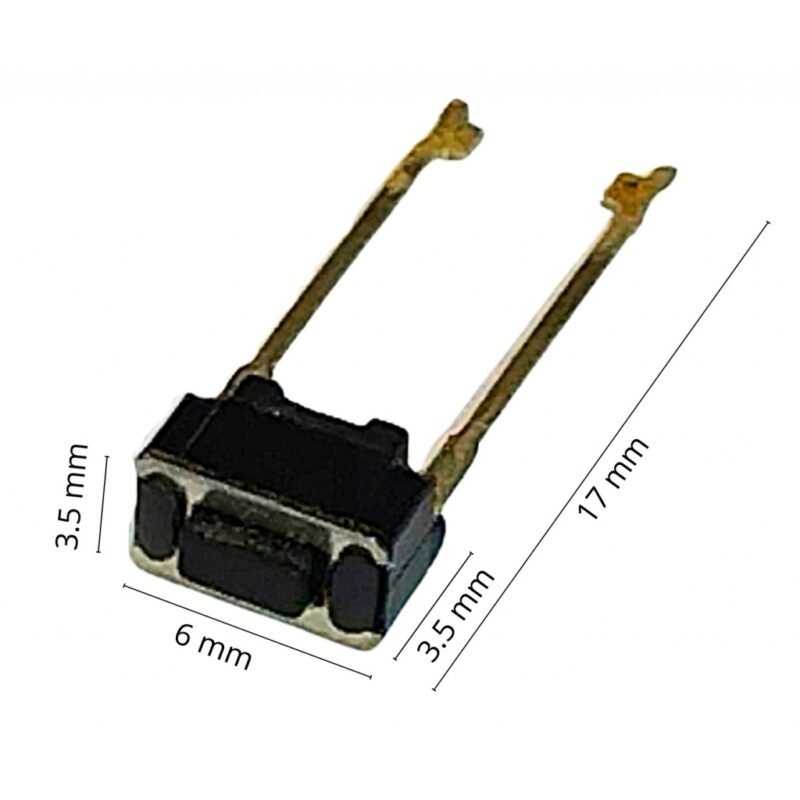 Pulsador Tact Switch Rectangular para Frente de Autorradio