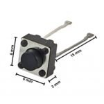 Pulsador Tact Switch 6x6x3 mm 2 Terminales - Imagen 3